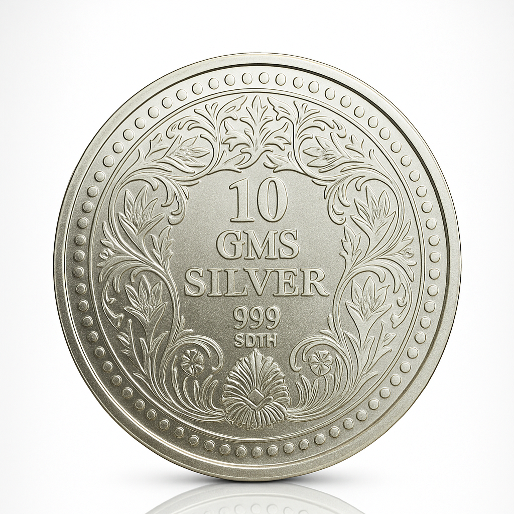 10 gm George V King Emperor Coin - Circle