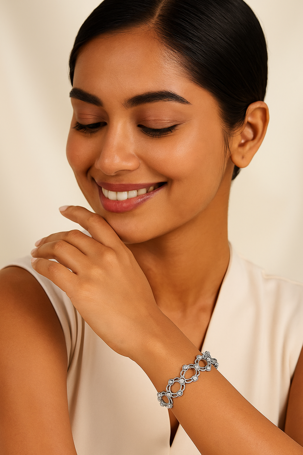 Silver Convertible Bracelet into Ring