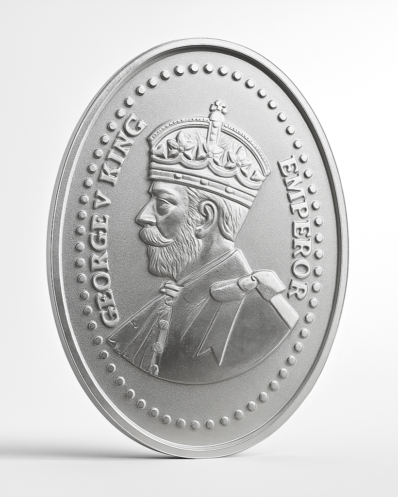 5 gm George V King Emperor Coin - Oval