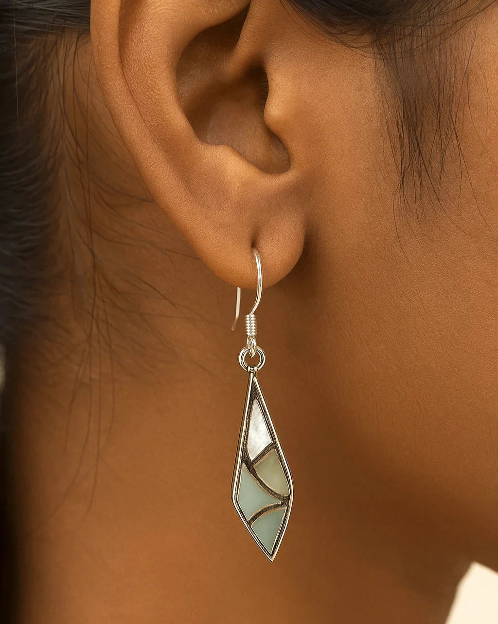 Mosaic Whisper Drop Earrings