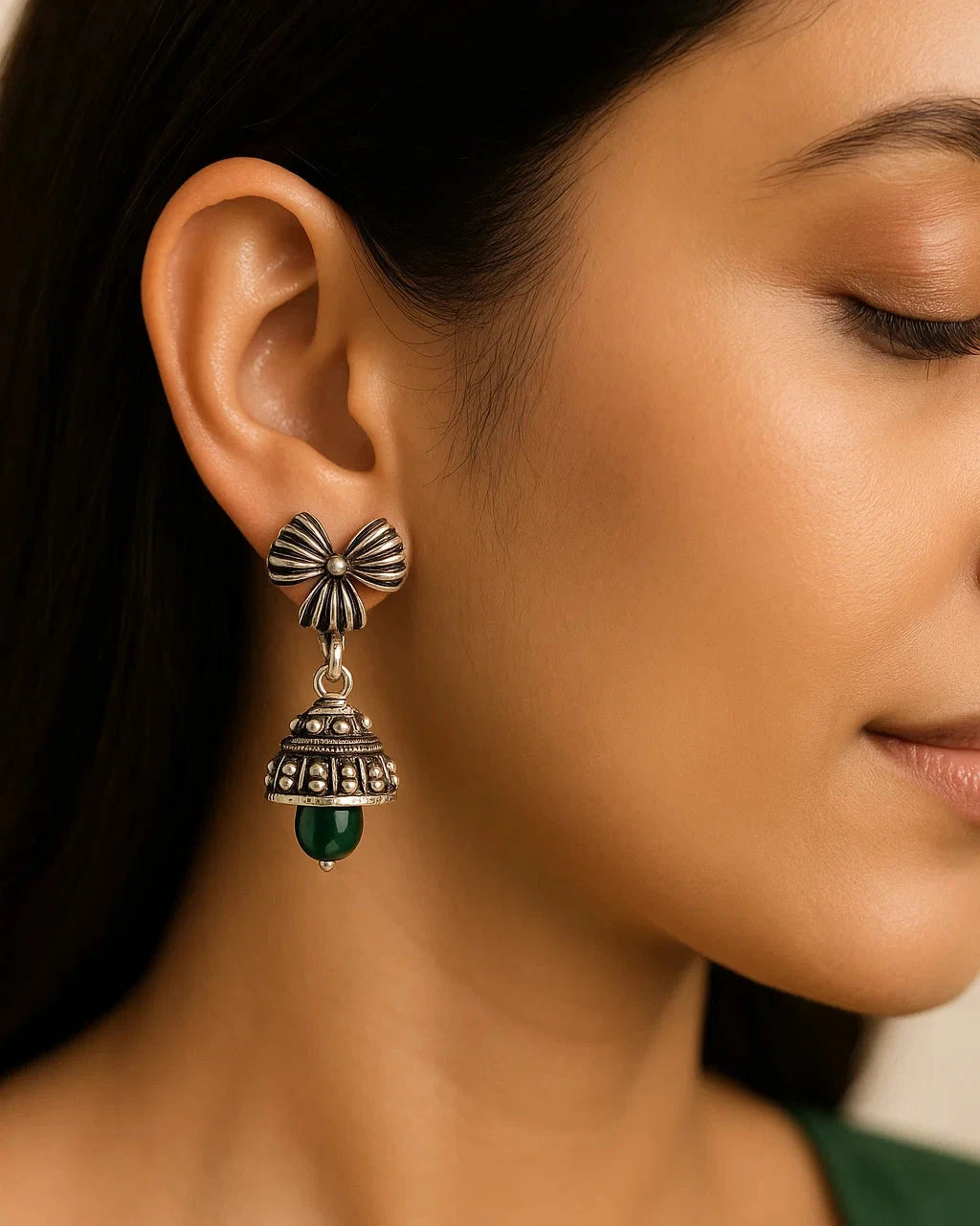 Antique Bloom Jhumka Earrings