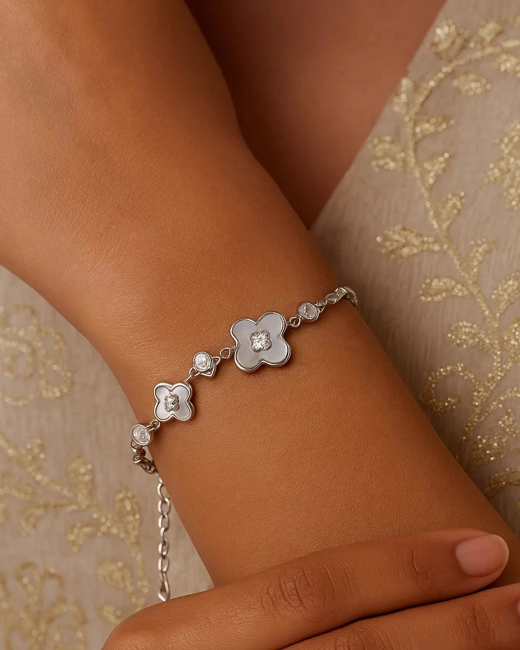 Floral Charm Bracelet