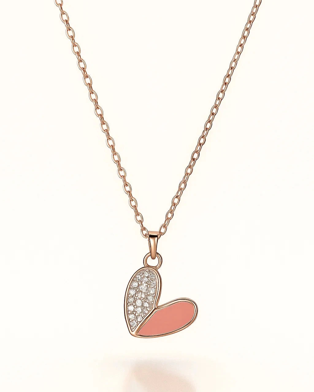 Rose Gold Heart Necklace
