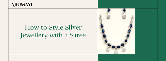 How to Style Silver Jewellery with a Saree