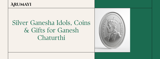 Silver Ganesha Idols, Coins & Gifts for Ganesh Chaturthi