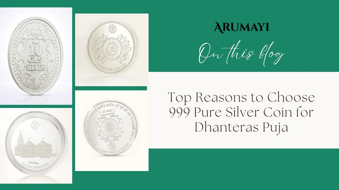 999 Pure Silver Coin for Dhanteras Puja