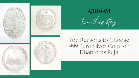 999 Pure Silver Coin for Dhanteras Puja