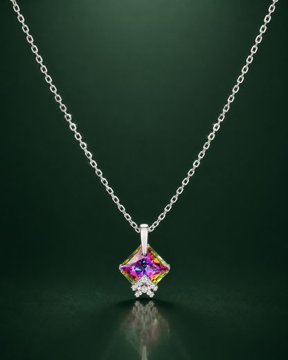 Geometric Mystic Quartz Style Pendant