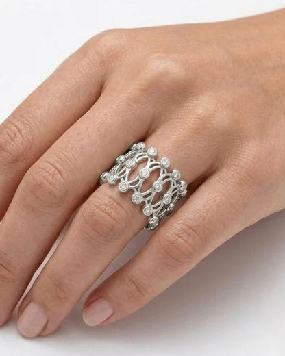 Silver Convertible Bracelet into Ring