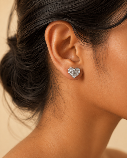 Love Heart Earrings for Women