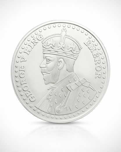 50 gm George V King Emperor Coin - Circle