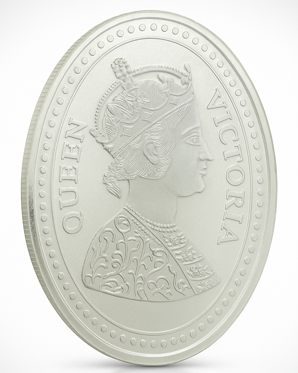 50 gm Queen Victoria Coin - Oval
