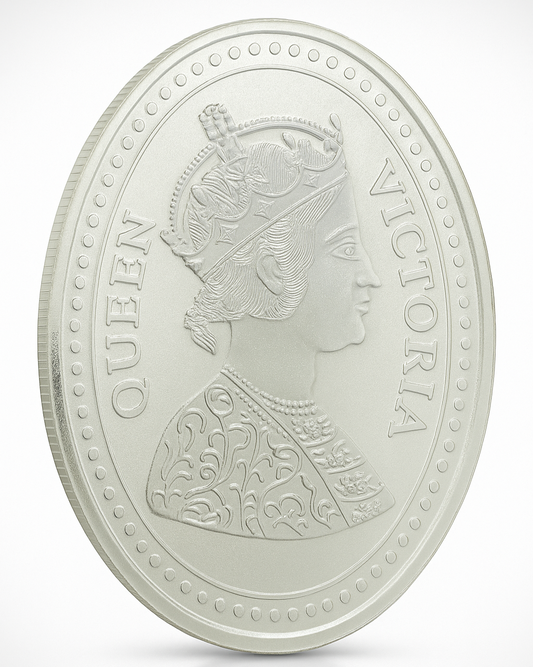 50 gm Queen Victoria Coin - Oval