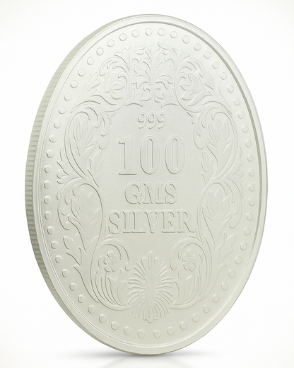 100 gm George V Emperor Coin - Oval