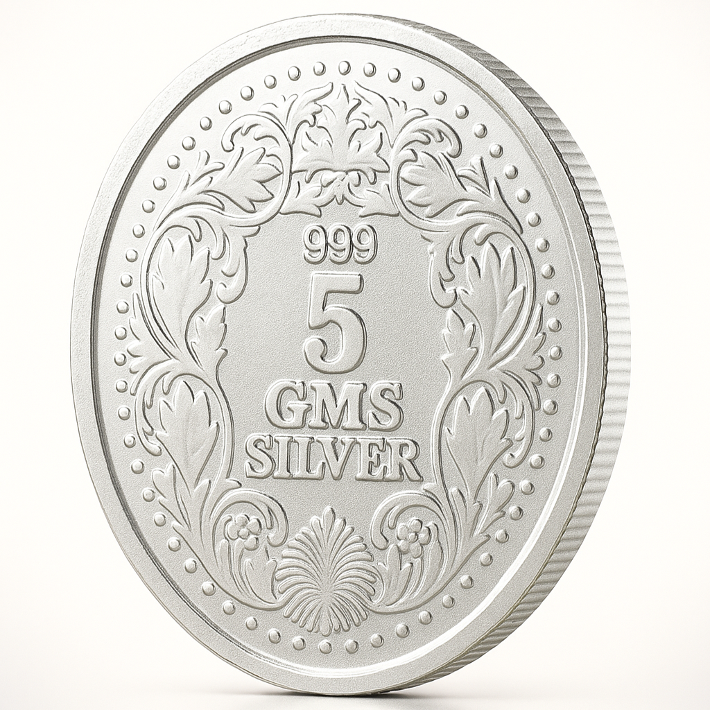 999 silver 5 GMS silver coin