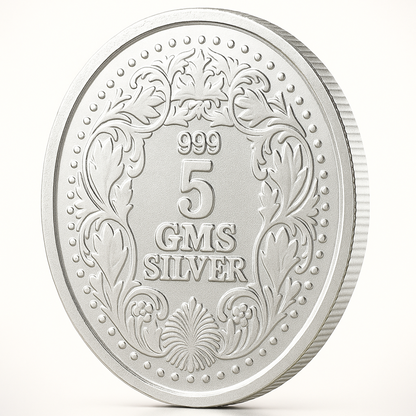 999 silver 5 GMS silver coin