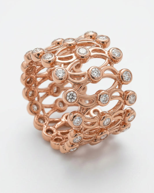 Rose Gold Convertible Bracelets into Ring
