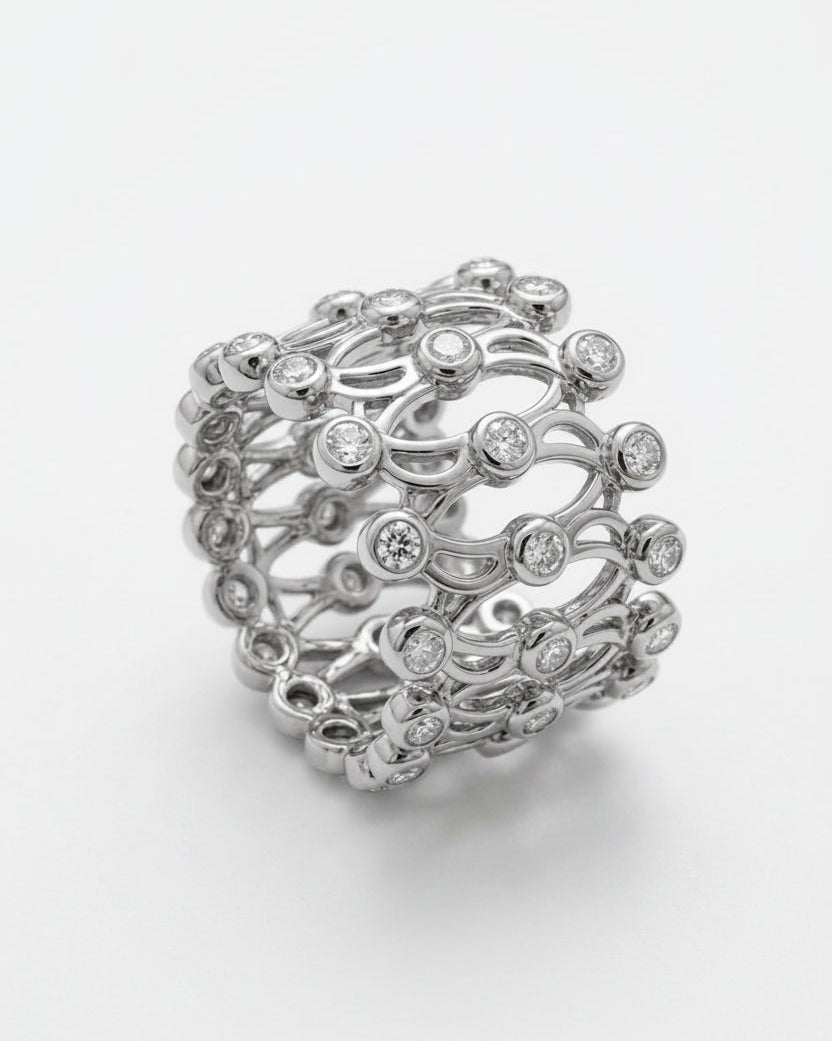 Silver Convertible Bracelet into Ring