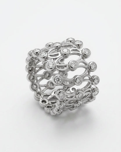 Silver Convertible Bracelet into Ring