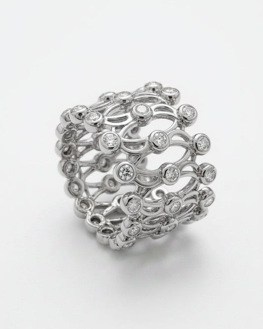 Silver Convertible Bracelet into Ring