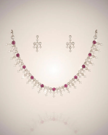 Radiant Ruby & Silver Sparkle Set