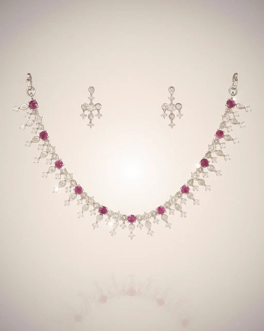 Radiant Ruby & Silver Sparkle Set