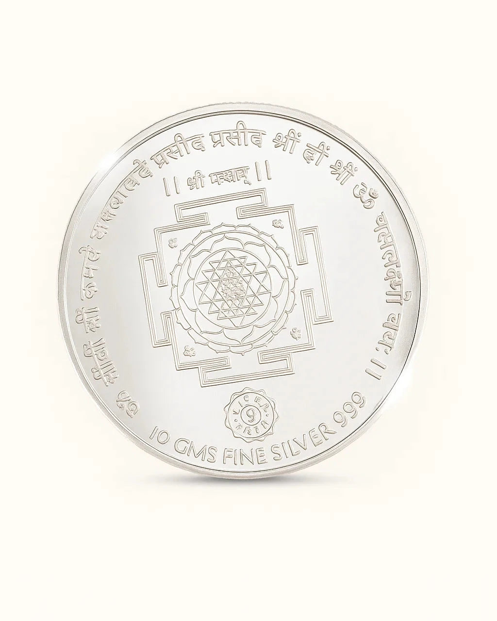 10 gm Lakshmi Ji Colored Coin - Circle