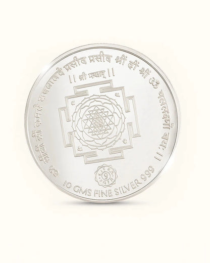 10 gm Lakshmi Ji Colored Coin - Circle