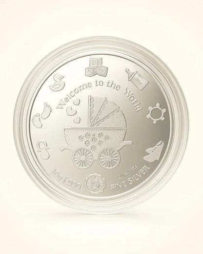 baby sharwer silver coin