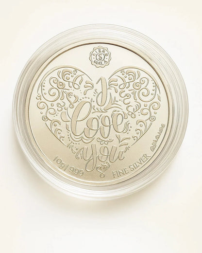 10 gm Couple Dancing I Love You Colored Coin - Circle