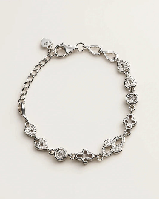 Whimsical Charms Silver Bracelet