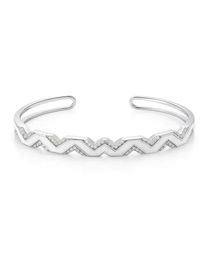 925 Sterling Silver bracelet with zigzag pattern 