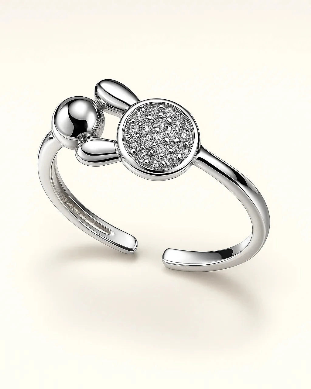 Bunny Shape Sterling Silver Ring
