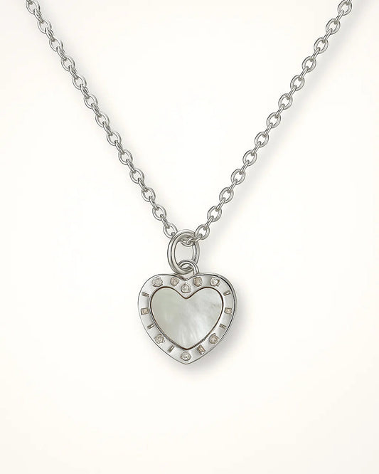 Mother of Pearl Heart Pendant