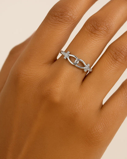 Adjustable Infinity Knot Ring