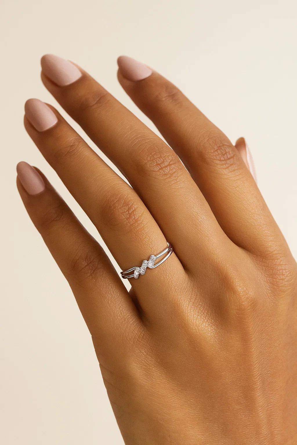 Aquarius Zodiac-Inspired Adjustable Ring