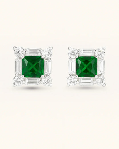 Emerald Radiance Stud Earrings