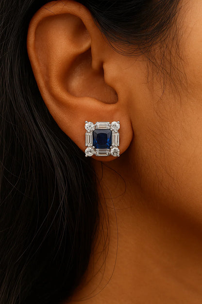 Emerald Radiance Stud Earrings
