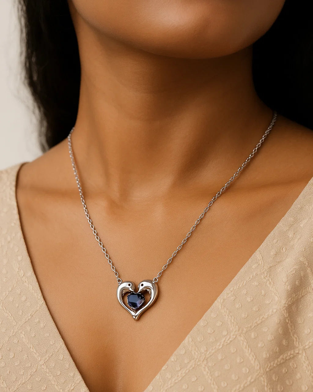 silver pendant necklace​ for women