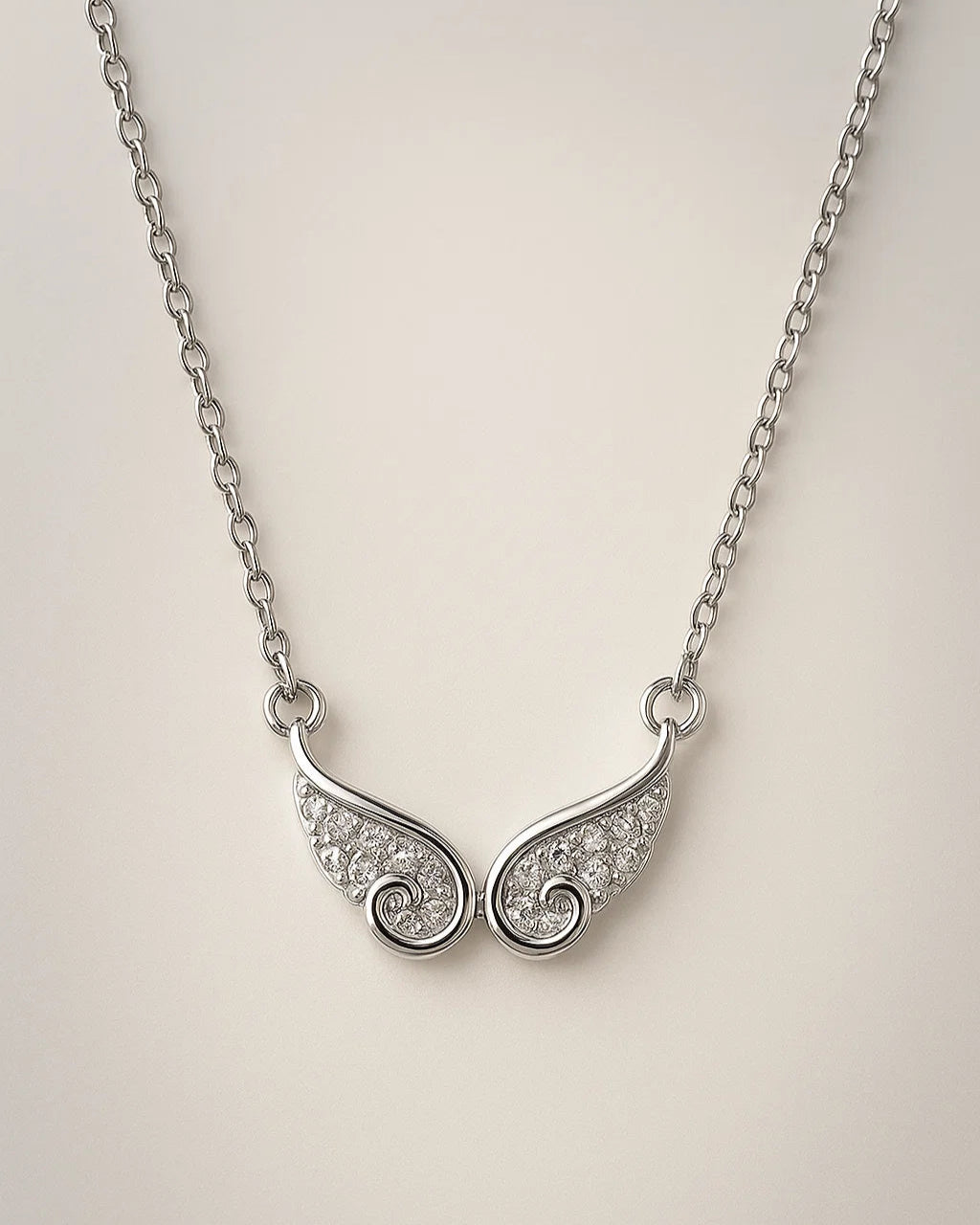 Angel Wings Pendant Necklace – Symbol of Protection & Grace