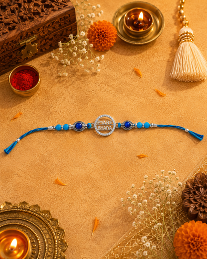 Pyare Bhaiya Silver Rakhi