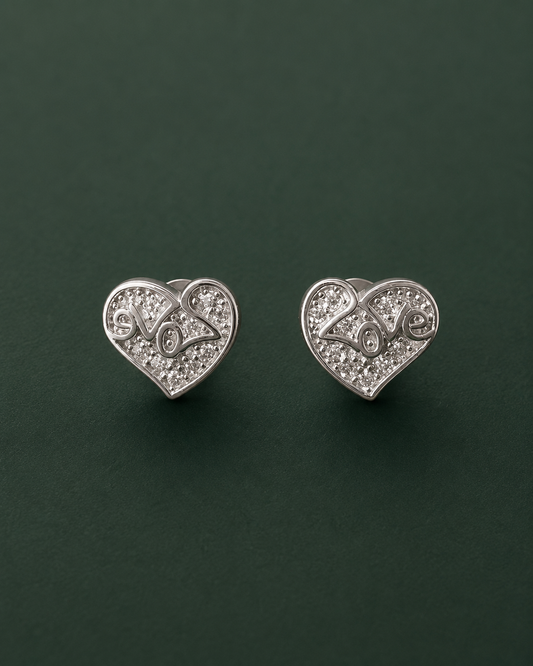 Love Heart Earrings for Women